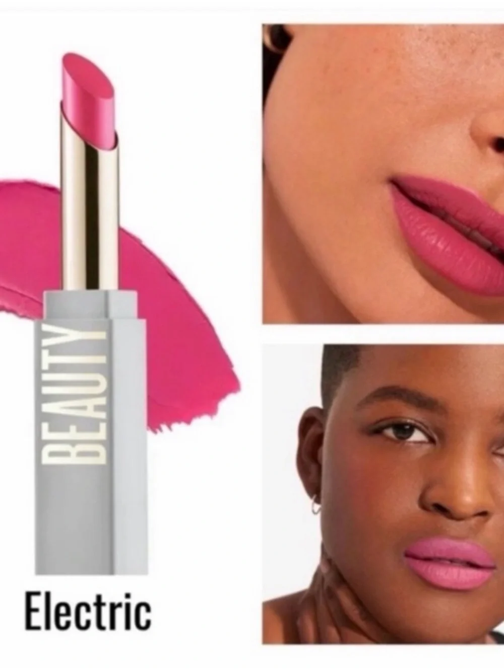 Beauty Counter Electric Lipstick,FUCHSIA Hot Pink Color,Very Sleek NIB